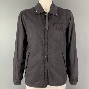 NEMEN Size XL Black Cotton Polyamide Parka Jacket